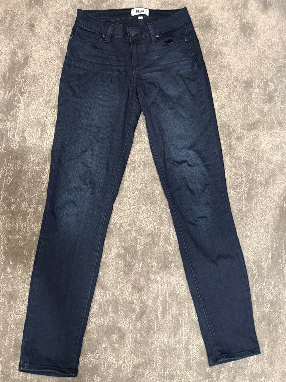 PAIGE Dark Blue Skinny Jeans
